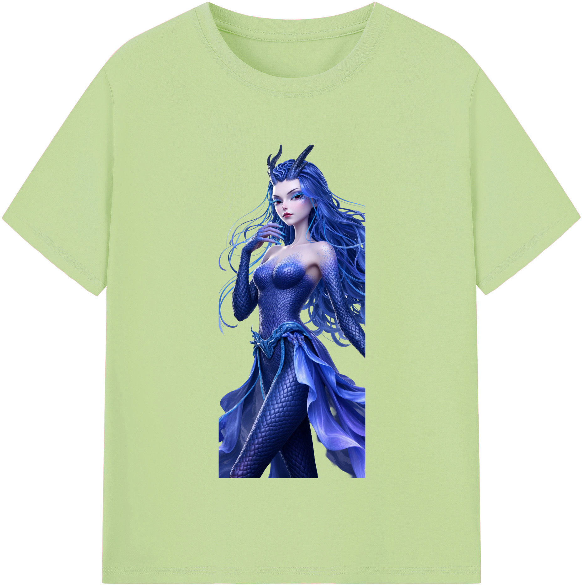 （画像用） Ne Zha 2 ナタ 魔童の大暴れ 綿100％半袖Tシャツ（フロントプリント）
